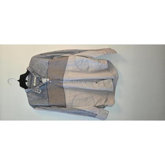 Free People Moto Colorblock Shirt - Picture 3 of 5